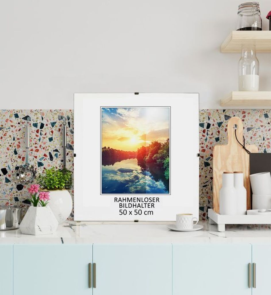 MG Design Bezrámový obrazový rám, 50 x 50 cm - s klipy, Obrázek produktu 2