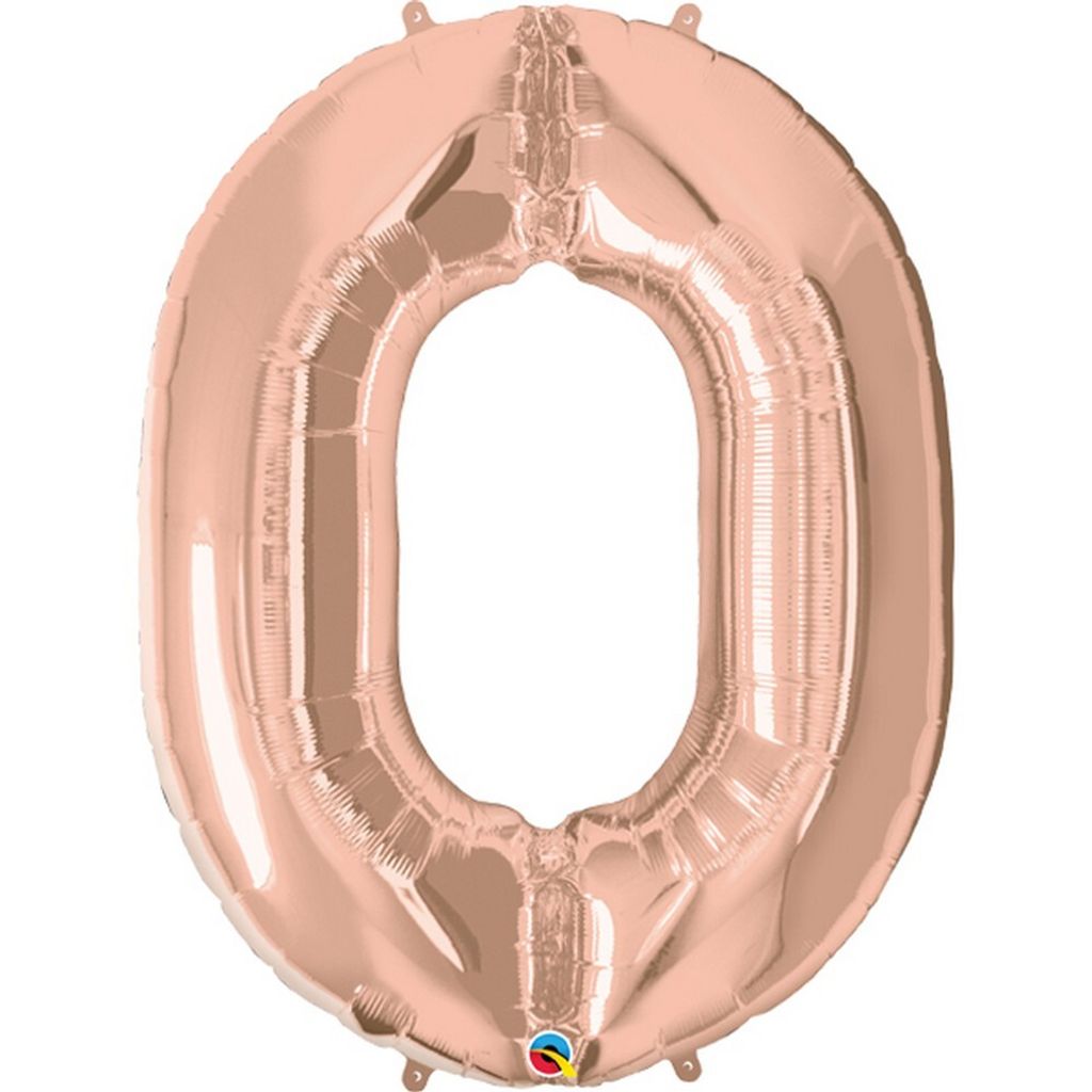 Qualatex Metallic Luftballons in Zahlenform, 86 cm SG4504 (6) (Rotgold)
