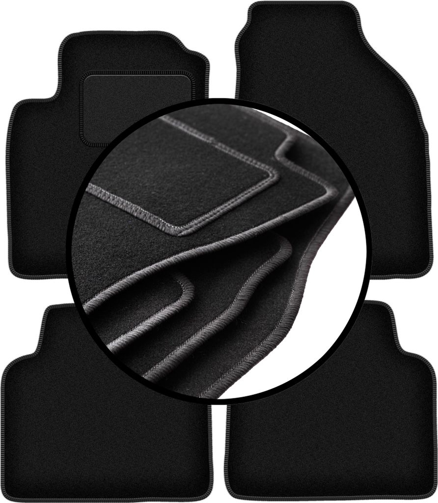 Komplettset Veloursmatten für: Hyundai Matrix Minivan (2001-2010)