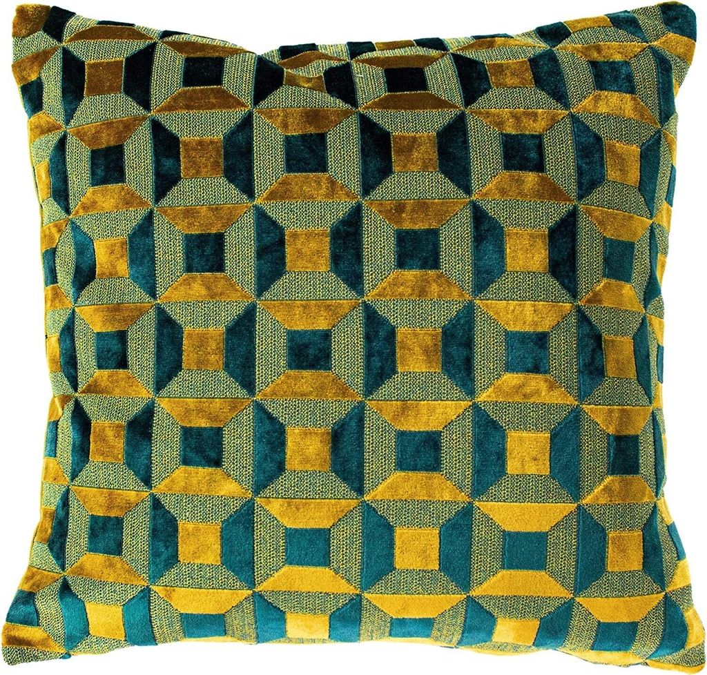 Paoletti - Kissenhülle "Empire" RV2008 (Einheitsgröße) (Teal/Gold)