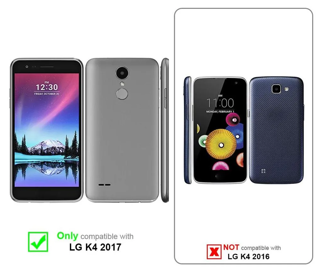 Cadorabo Cover Rigida LG K4 2017 - Custodia Protettiva Rosa Shockproof - 2