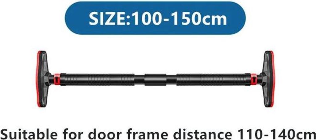 Türreck Klimmzugstange - Verstellbare Teleskopstange - 100–150 cm - Tragkraft 400 kg - Home Gym Krafttraining - Grün