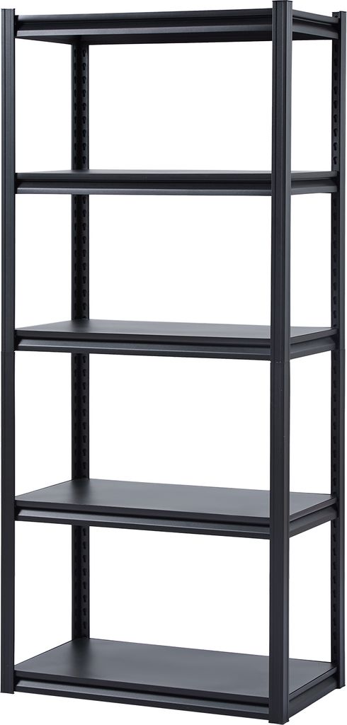 SucceBuy-Lagerregale, 2000 lbs Tragkraft, 5-stufiges Garagenregal, 18" T x 32" B x 72" H, verstellbare Metallregale für die Garage, ideal für Kü...