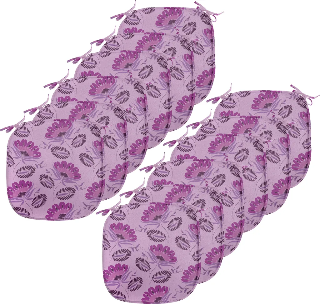 Coussins de Chaise Antidérapants et Anti-taches Violets pour Cuisine