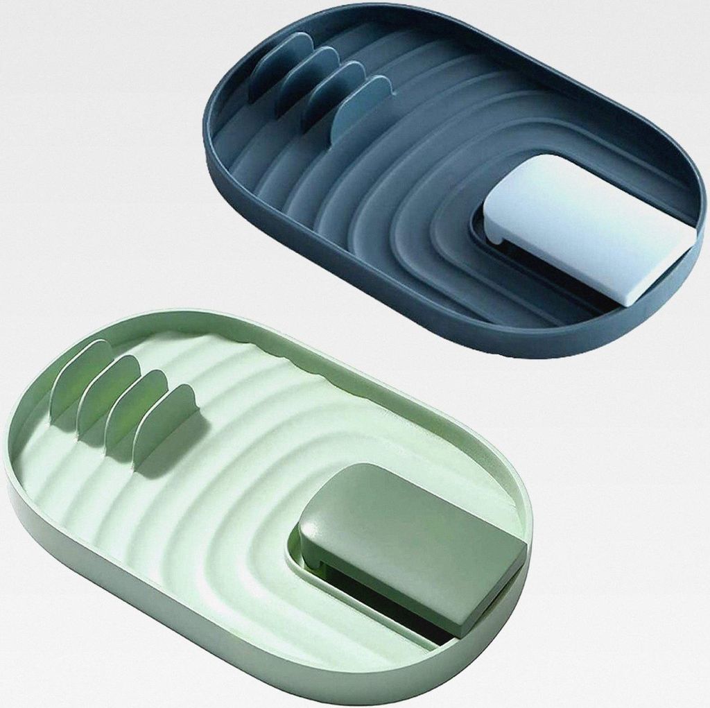 2 Stück Topfdeckelhalter Löffelablage Ständer, Utensilienablage Vermeiden Tropfen Flecken, Deckelständer Spatelregale für Topfdeckel und Kochl...