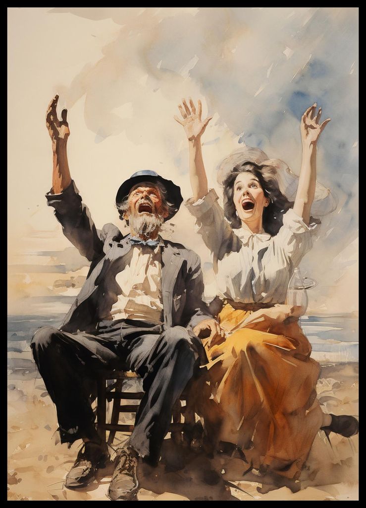 Plakat 50x70cm Momente der Freude