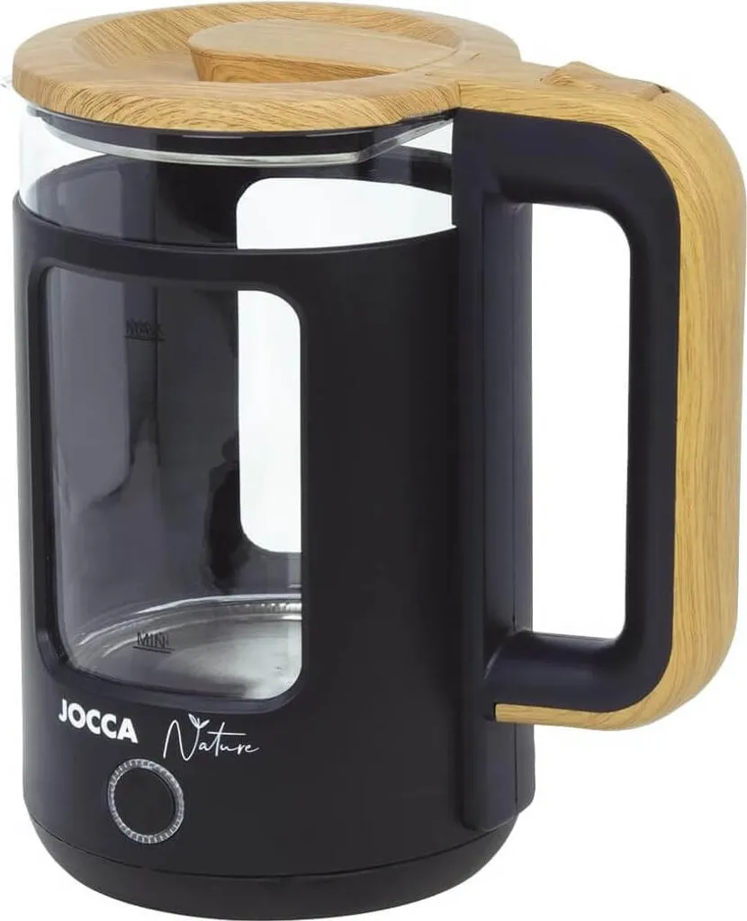 Bouilloire Électrique en Verre 1,8L sans Fil avec Arrêt Automatique JOCCA
