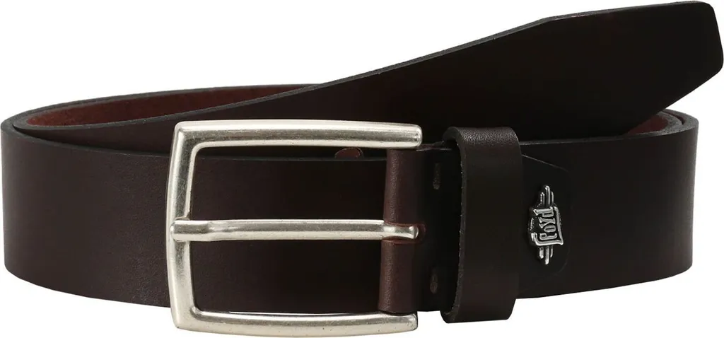 Cintura LLOYD Pelle Uomo W80 Dark Brown - 4.0 cm Accorciabile
