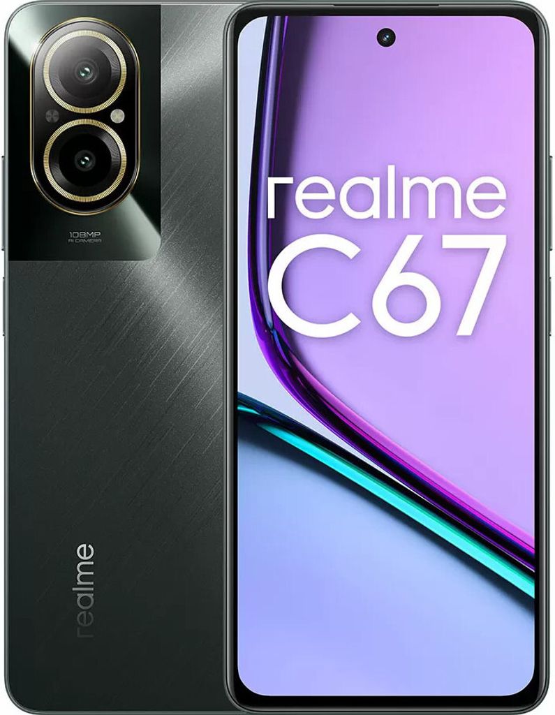 realme C67 Smartphone 6,72" 128GB 6GB RAM Dual SIM 4G Android 13 Nero
