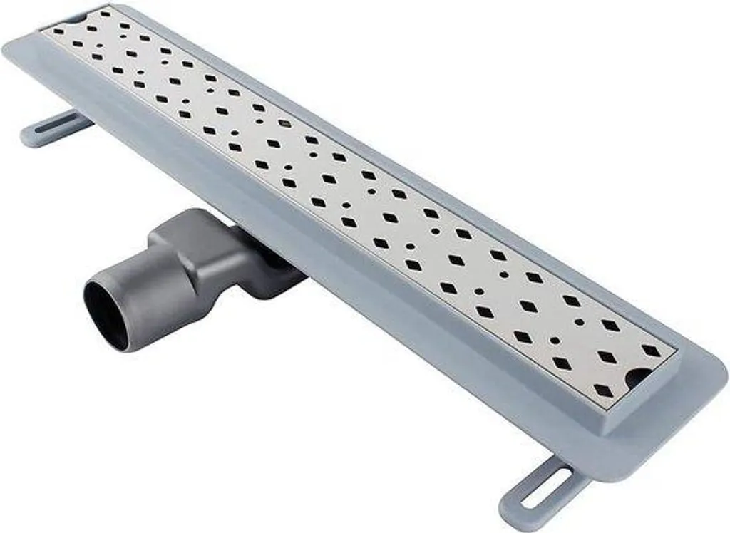 Rigole de douche 50 cm inox 304 avec système pivotant et anti-odeurs