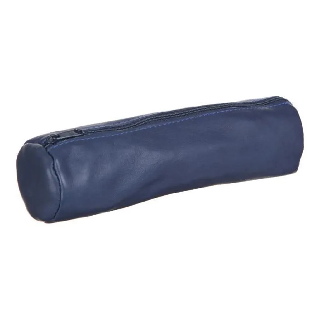 Trousse ELBA 22 cm Bleu Encre en tissu résistant pour élèves et ados