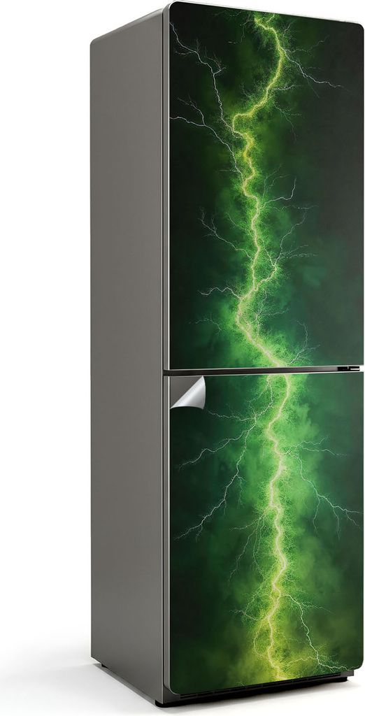 Spitzenmuster im Kreis – Kühlschrank Aufkleber – Klebefolie Kühlschrank – Kühlschrank Nachbildung – Kühlschrankfolie selbstklebend – ...