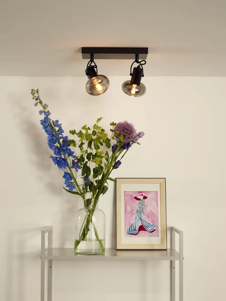 Luminaire Plafond MADEE Lucide Style Industriel 2 Lumières E14