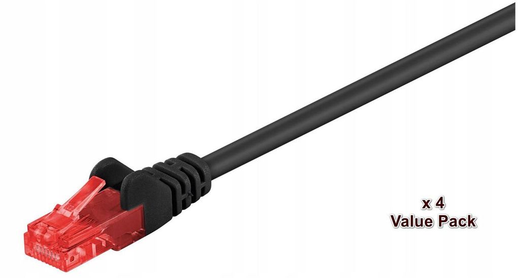 Microconnect V-UTP620SVP 20m Cat6 U/UTP (UTP) Schwarz Netzwerkkabel (V-UTP620SVALUEPACKAGE)