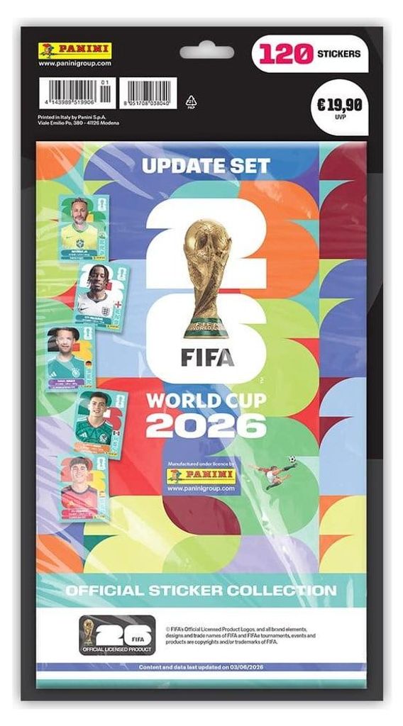 FIFA World Cup 2026 Stickerkollektion Update Set Produktbild 