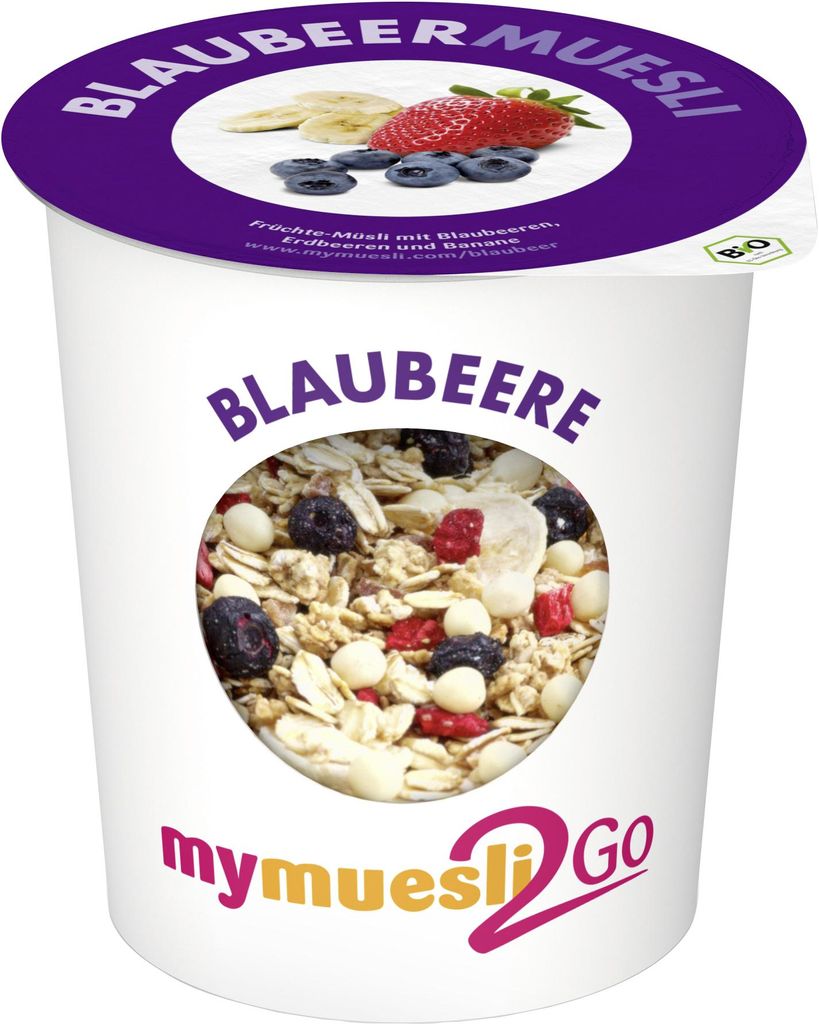 MyMuesli 2go  Blaubeer Müsli 85g Produktbild 