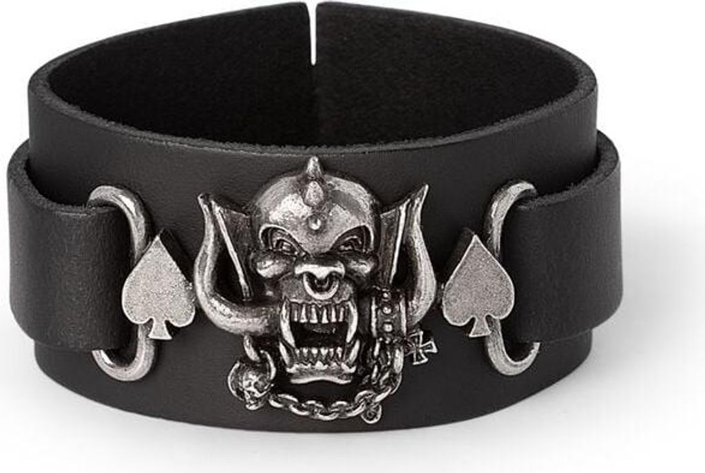Motörhead Lederarmband Herren Warpig schwarz Standard Produktbild 