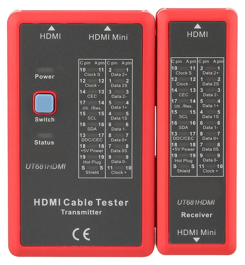 Testeur HDMI pour diagnostic de signal vidéo et câblage mural UT681 HD