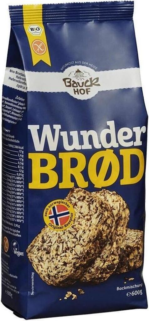 Bauckhof - Wunderbrød glutenfrei- 600g Produktbild