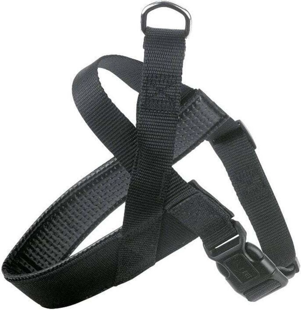 MIAMI PLUS Geschirr 65 - 85cm Halsriemen: 46cm/40mm, schwarz