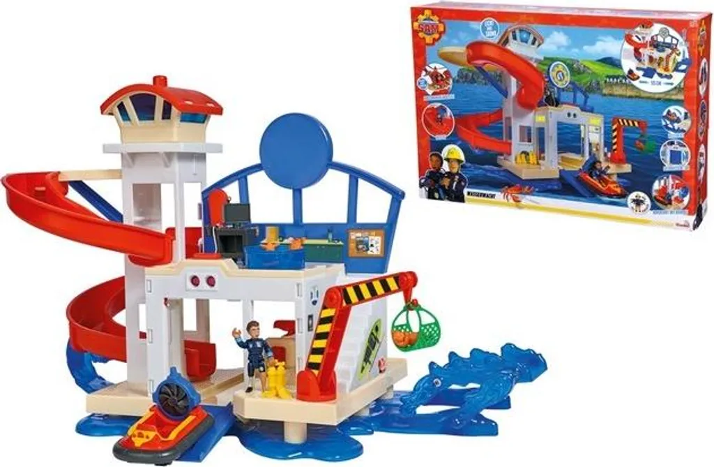 Véhicule jouet Sam le pompier sauvetage aquatique Simba pour enfants