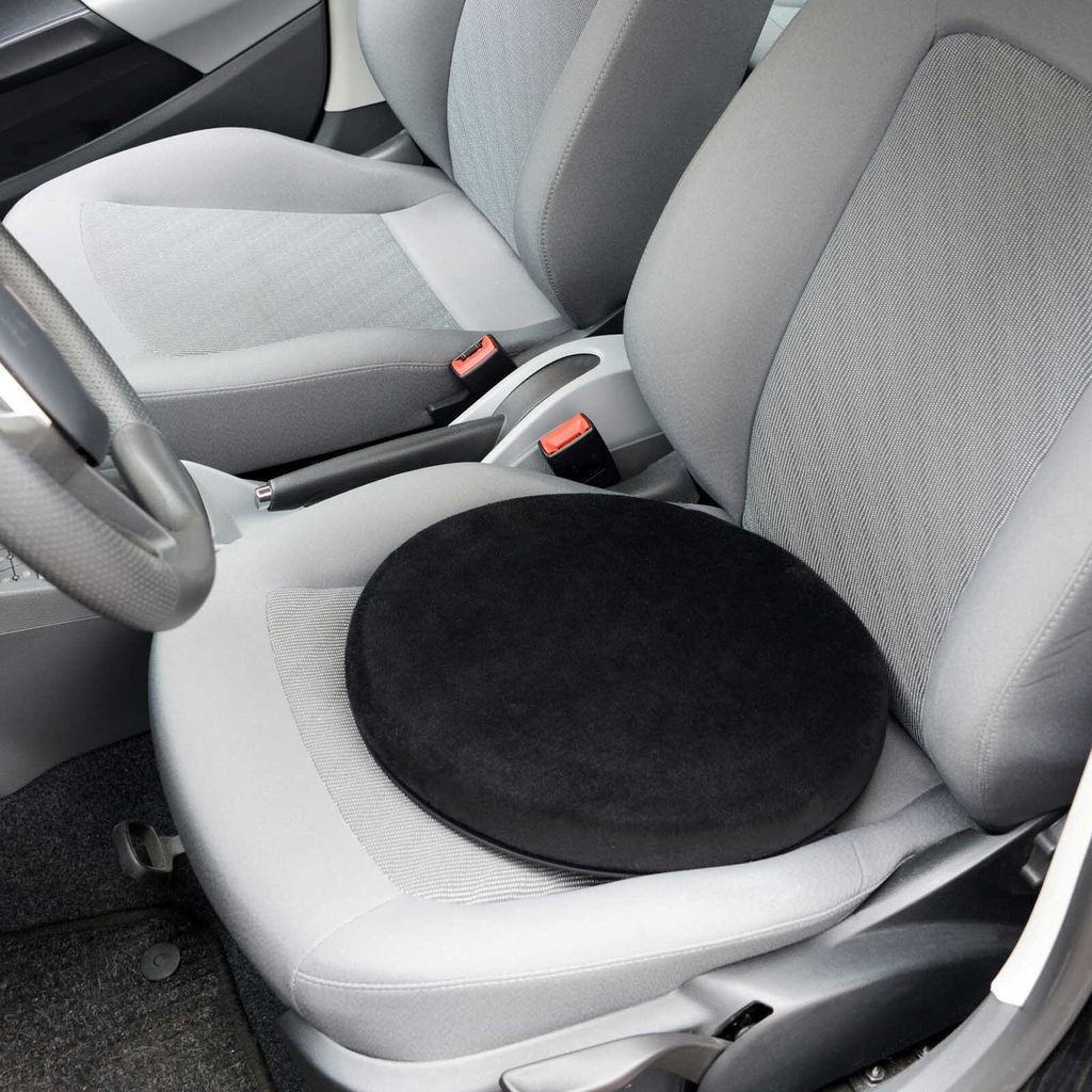 2er Set Drehkissen Beheizbar Sitzkissen Drehsitz mit Heizung Umsetzhilfe Auto KFZ Senioren Einstiegshilfe Ausstiegshilfe Sitz Kissen Sitzheizung
