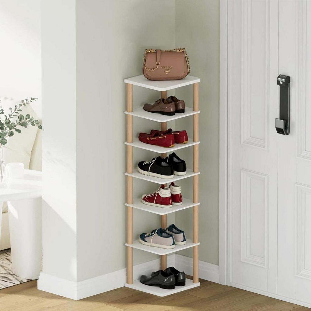 Scaffale verticale per scarpe, 7 ripiani, organizer Immagine del prodotto 