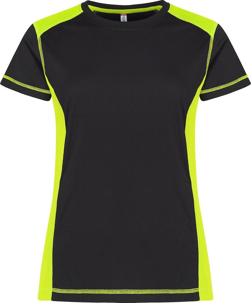 Damen T-Shirt Ambition-T Serie mit Kontrastkragen und Produktbild 