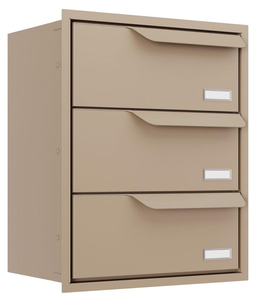 Einbaubriefkasten Eindhoven for Three in Beige