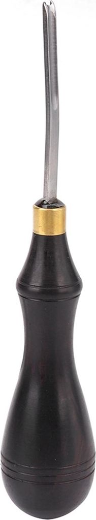 Lederkantengefalzer Stahlklinge Ebenholzgriff DIY-Lederhandwerks-Markierungswerkzeug (2,25 mm)