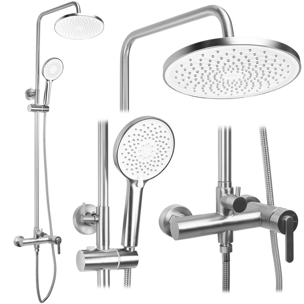 Duschset Rea Js-H1190N Ontario Gebürstetes Nickel