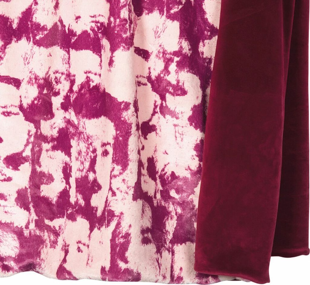 PAD hochwertige Wohndecke Fashion fuchsia 140 x 190 cm aus 100% Polyester