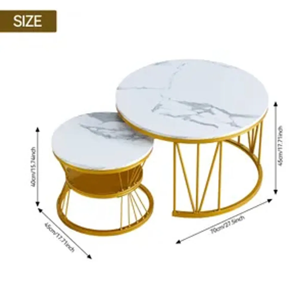 Table d'appoint Salon Modulable Fortuna Lai pour Petits Espaces