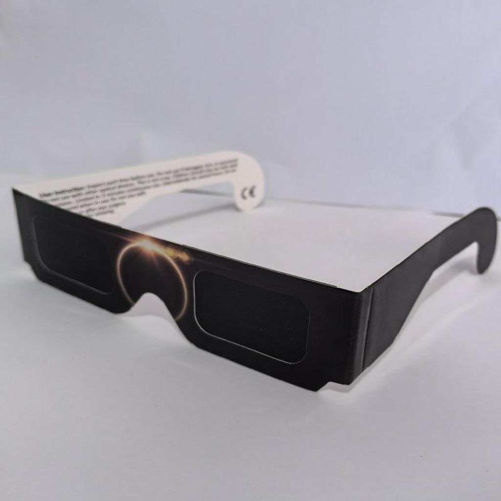 5 Stück Sonnenfinsternis-Brille - Beugungsbrille aus Pappe Produktbild 