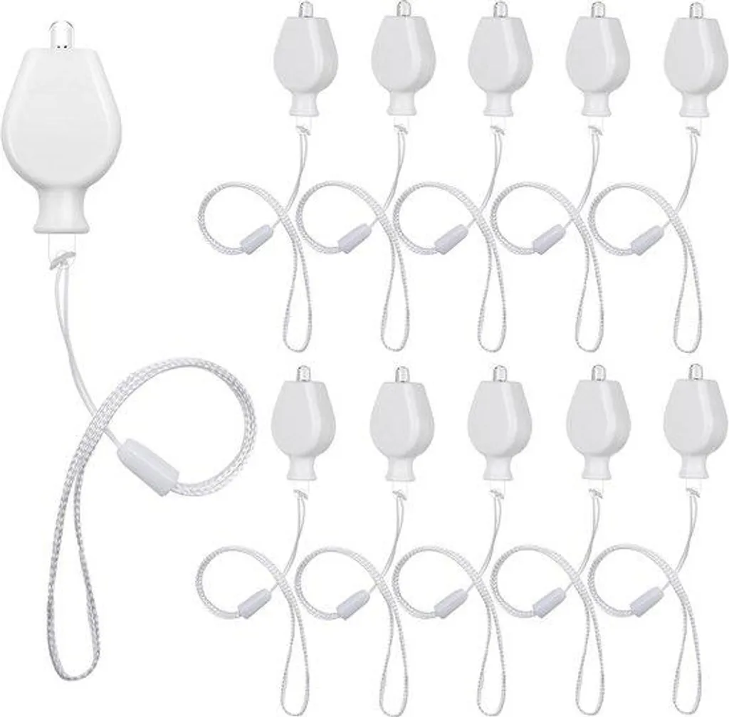 Guirlande lumineuse Noël 10 ampoules LED blanc chaud à piles 2 mètres