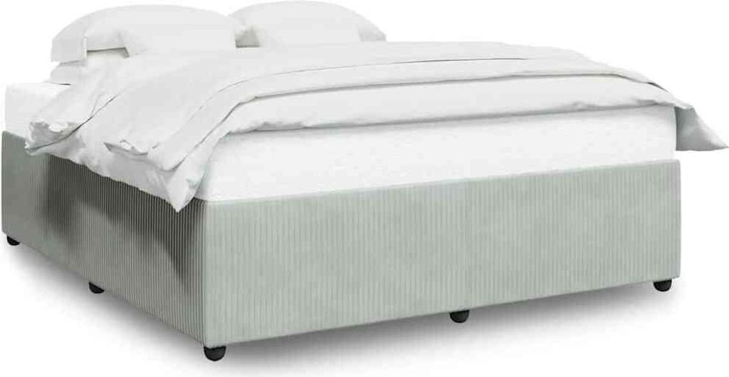 vidaXL Rám postele bez matrace světle šedý 200x200 cm Obrázek produktu 