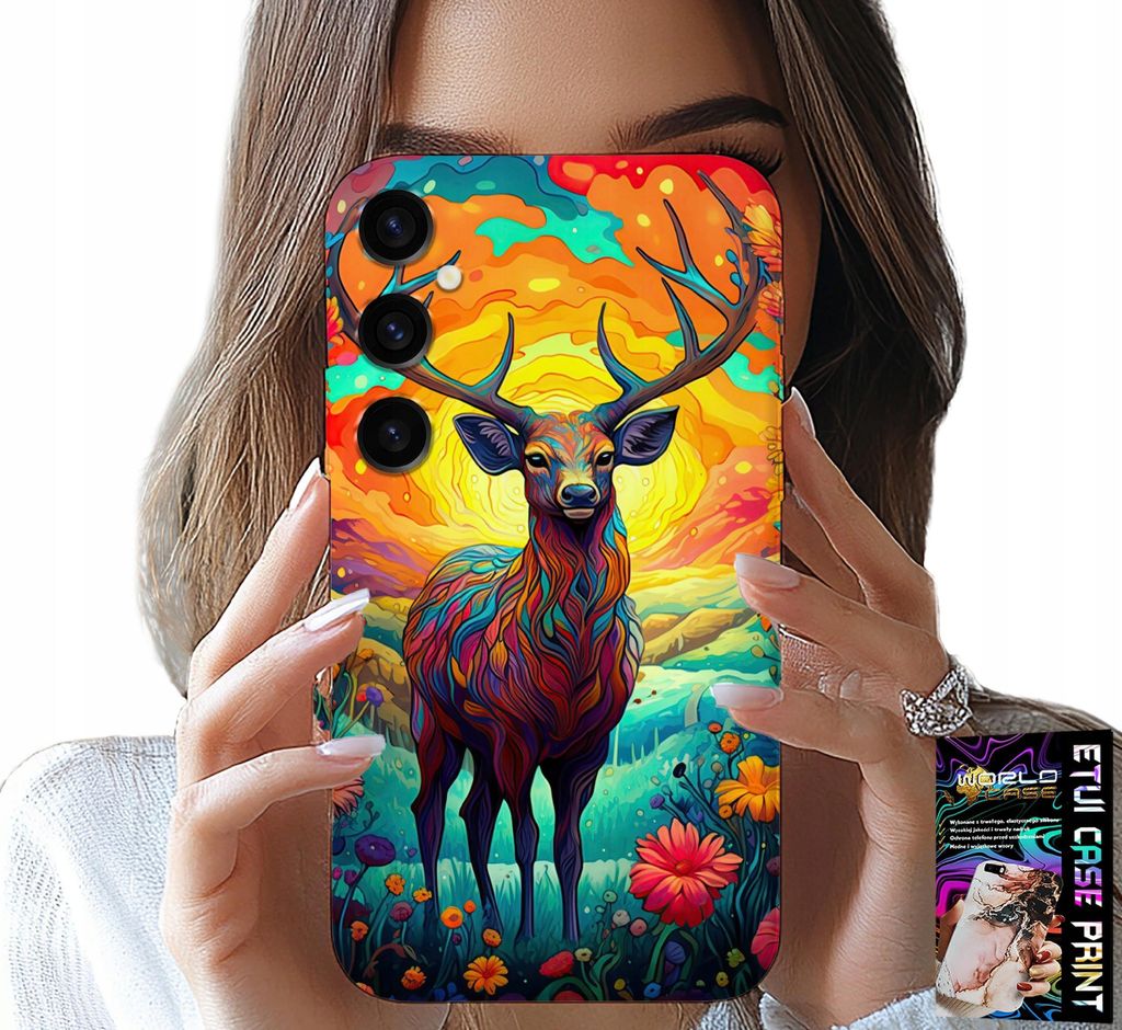 Hülle Für Samsung Galaxy S25 Plus - Farbenfrohe Designs Hirsche Elche Waldtiere