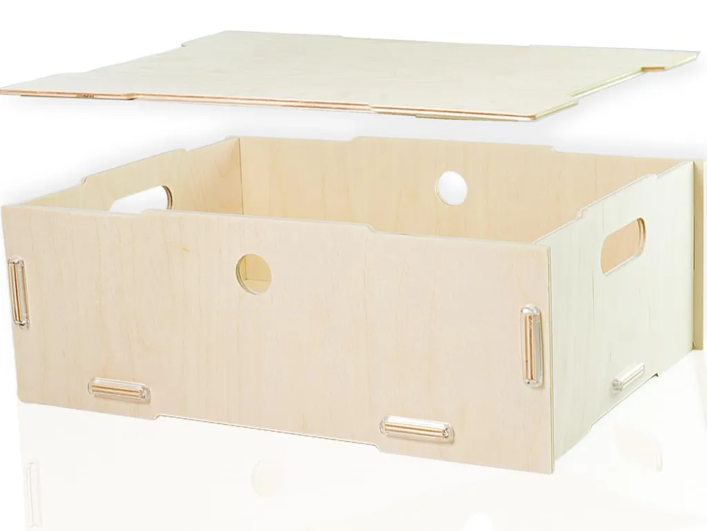 Boîte bois empilable : fini le désordre dans la chambre d'enfant