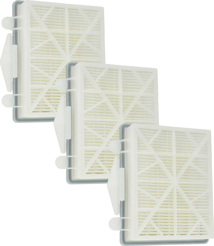 vhbw 3x Staubsaugerfilter kompatibel mit Kärcher CV 38/2, CV 30/1, CV 38/2 Adv, CV 48/2 Adv, CV 38/1, CV 48/2 Staubsauger - HEPA-Filter Schwarz Weiß