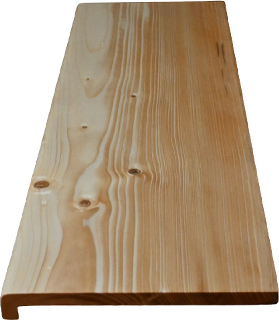 Hilwood - Fensterbank Renovierungsstufe Treppenstufe 20 mm Fichte geölt, 50 cm breit, 119 cm lang