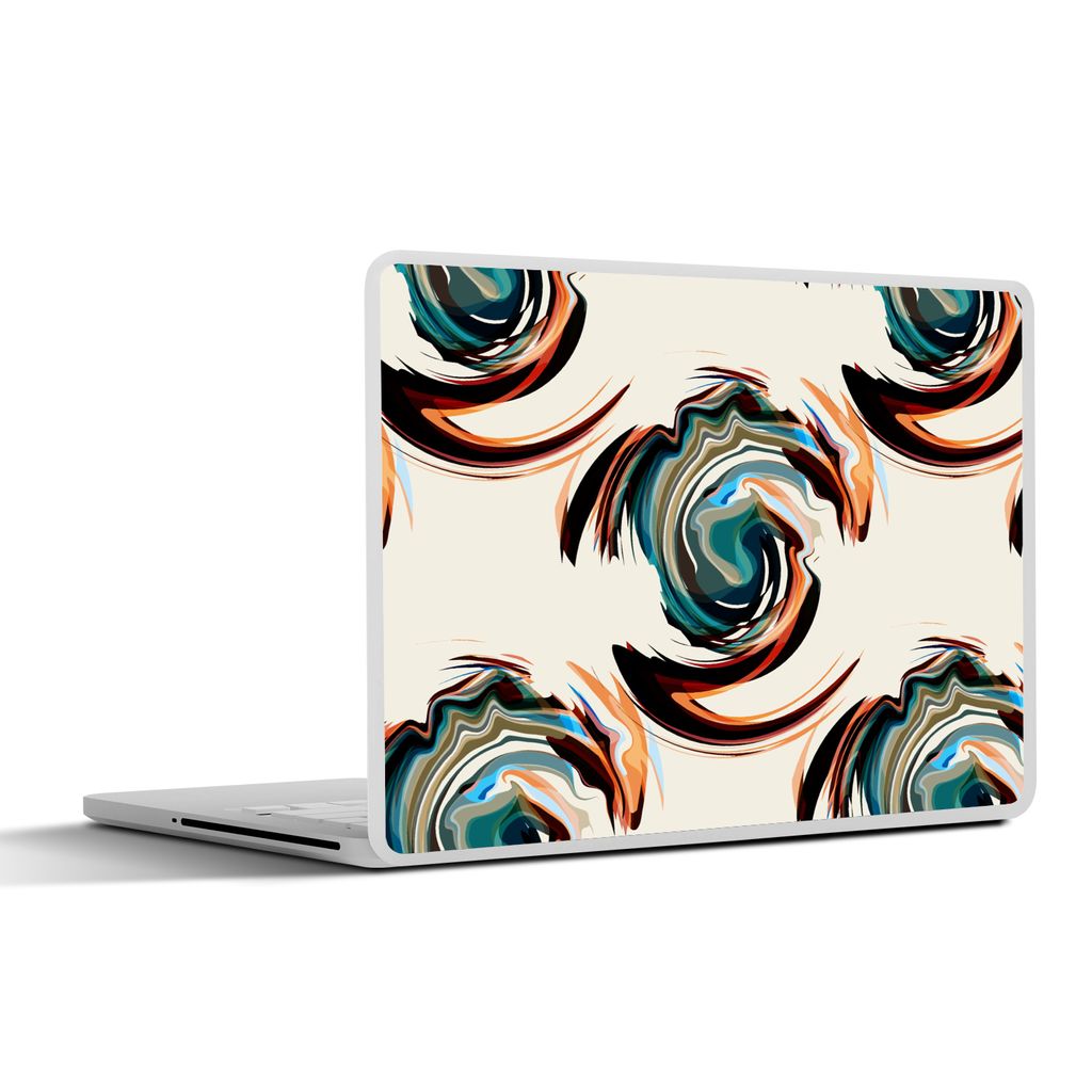 MuchoWow Laptop Aufkleber Sticker Cover Muster - Abstrakt - Farbe 25x18 cm - Laptop-Deko