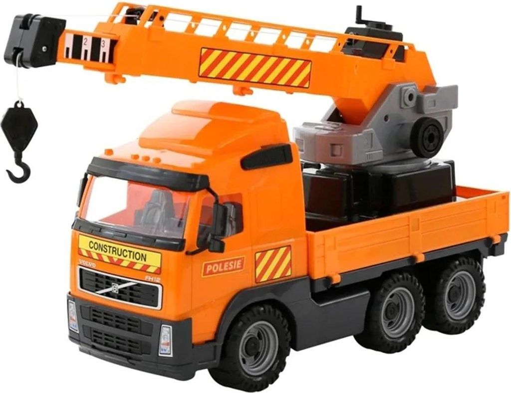 Camion VOLVO avec grue sur plate-forme de retournement Image du produit 