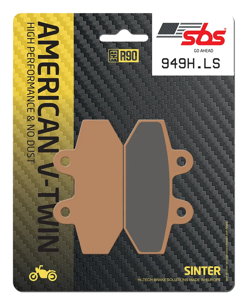 Plaquettes SBS 949H.LS frittées haute performance pour Harley FXLRS S