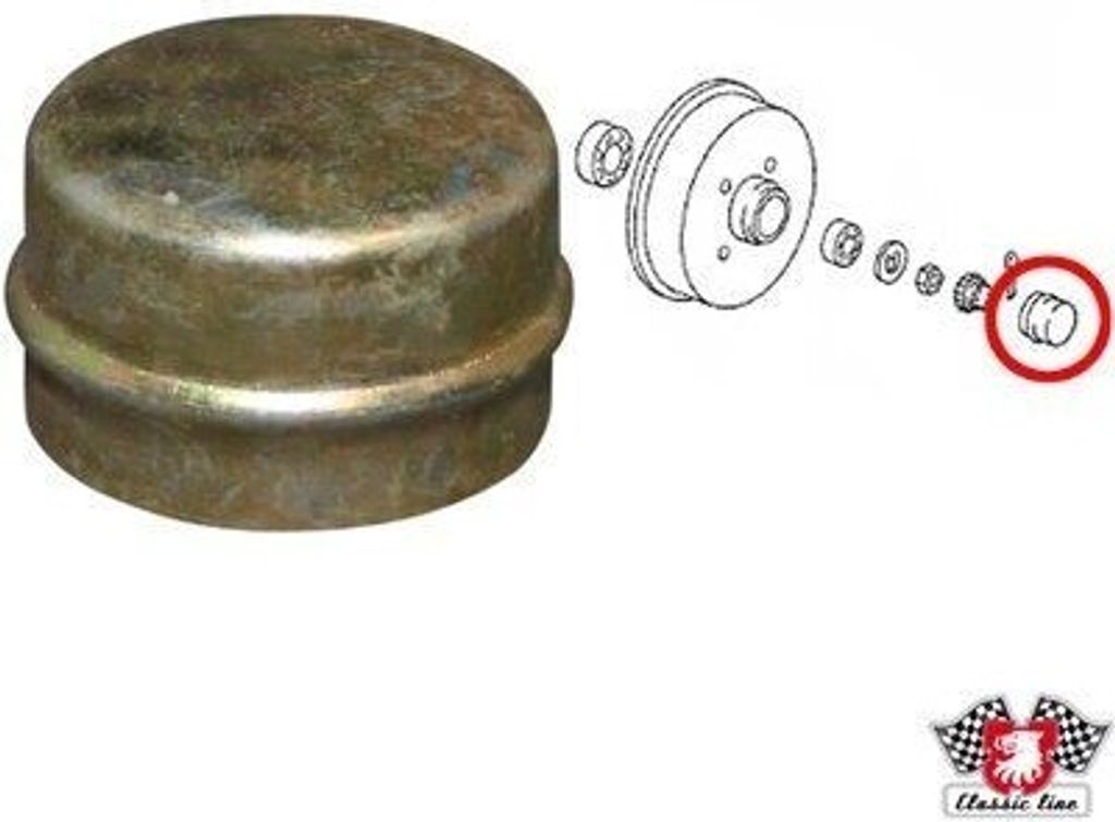 JP GROUP Schutzdeckel Radnabe Fettkappe 1151450200 Hinten für VW GOLF III (1H1)