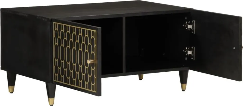 vidaXL Tavolino 80x50x40 cm in legno massiccio di mango