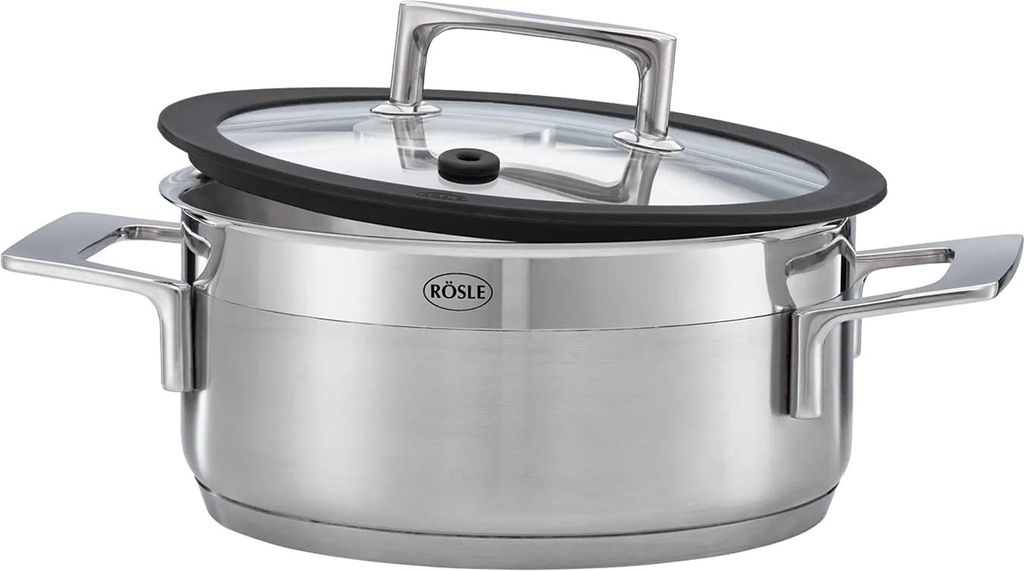 Rösle Silence Bratentopf 20cm silber Bräter