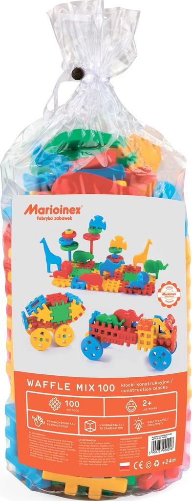MARIOINEX Blocs de construction mélangent 100 éléments Image du produit 