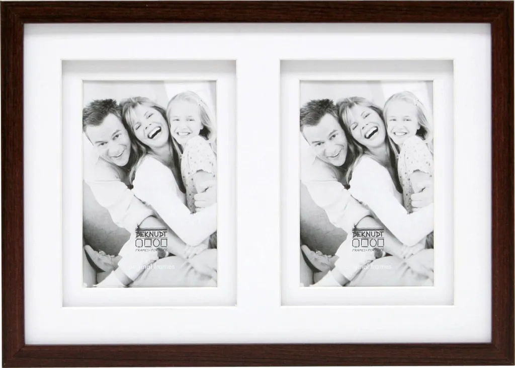 Cornice Deknudt S65KQ2 15x20 Legno Marrone con Passepartout - Shop Online