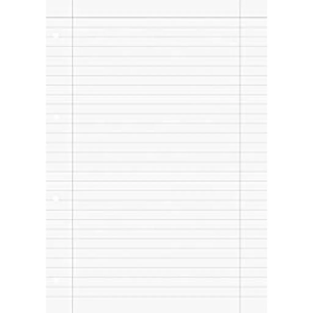 Trousse perforée pour classeur A4 avec règle graduée de 27 cm incolore