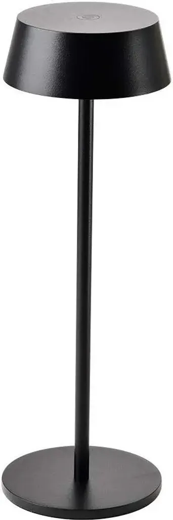 Lampe de table V-TAC VT-7562 LED 2W rechargeable Noir IP54 blanc chaud
